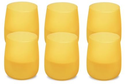 Spaas 6x Citronella Soft Glow Duftkerze, 38 Stunden - hellgelb - Lemon Breeze
