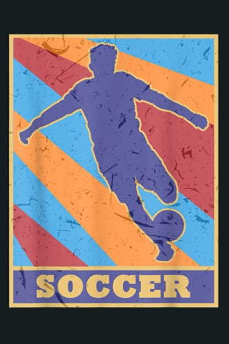 Soccer Vintage Retro Colors Ball Goal Player Football: Notebook Planner - 6x9 inch Daily Planner Journal, To Do List Notebook, Daily Organizer, 114 Pages