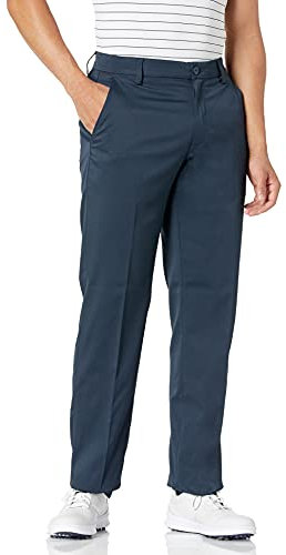 Amazon Essentials Men's Straight-Fit Stretch Golf Trousers, Navy, 38W / 32L