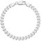 MATERIA Damen Armband Silber 925 Herzkette 21cm als Armkette 5mm #SA-73-21