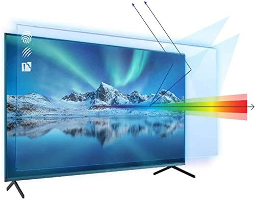 KELUNIS Mattierter Blendschutz TV-Bildschirmschutz, Anti-Blaulichtfilter-Film Ultra Klar Augenermüdung Lindern Für LCD, LED, OLED & QLED 4K HDTV,32(698 * 392)