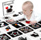 Hahaland Baby Spielzeug 0 6 Monate Kontrastkarten Baby, Kontrastbuch für Neugeborene Babys 0-3-6 Monate Visual Stimulus Lernkarten, Flashcard Kleinkinder Spielzeug Geschenk (20 Stücke)