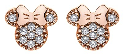 Disney Damen-Ohrstecker 925er Silber 10 Zirkonia One Size 88407181