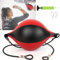 XUBX Ballon de Vitesse, Double extrémité Speed Ball, Balle de Vitesse, Poire de Vitesse de Boxe Cuir Pendaison, Sac de Boxe avec Gonfleur Frappe Ensemble D'entraînement pour Fitness MMA Muay Thai