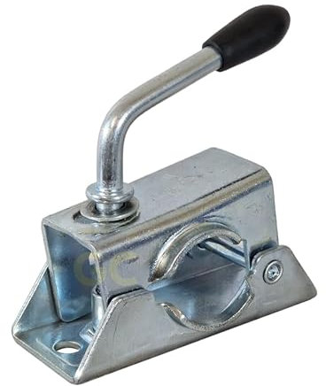 Jockey Wheel Clamp For 48mm Diameter Tubes Trailer Stand Mount (Bolt-On)