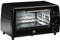 HOMCOM Fornetto Elettrico 10L Temperatura Regolabile e Timer, Griglia e Teglia Incluse, 750W, 36.5x26x22cm, Nero