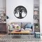 LIKEUDO 40 cm Tree of Life Schwarz Metall Baum Des Lebens Deko Wohnzimmer Wanddeko Wandkunst Schlafzimmer Wikinger Lebensbaum