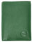 LOLUNA® Petit Portefeuille Cuir Souple, 2 Volets Compact et Pratique pour Placer permis, identité, Cartes, Billet et Monnaie - Vert