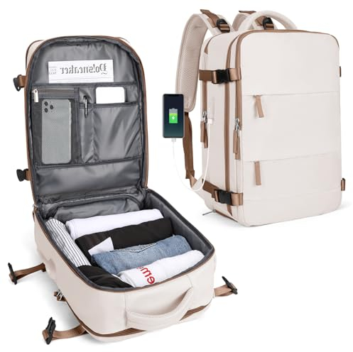 SZLX Zaino Ryanair 40x30x20 Donna Zaino da Viaggio 40x30x20 Wizzair Bagaglio a Mano Uomo per Laptop da 14 Pollici Borse da Cabina Easyjet con Porta Scarpe