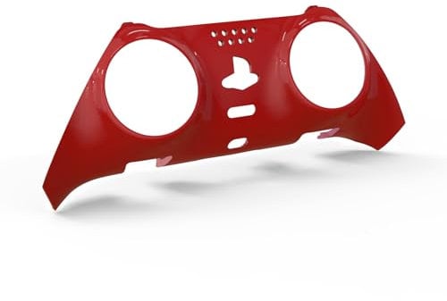 Decorative Trim Shell for PS5 Edge Controller Soft Touch Shell Replacement for PS5 Edge Controller Plates Cover for Edge Controller (Red)