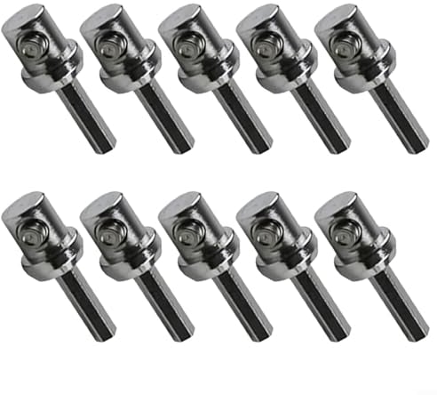 Drill Adapter For Chimney Cleaning Brush,Chimney Power Sweeping Accessories Replacement Drill Adapter (10pcs)