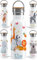 OWLBOOK® Edelstahl Trinkflasche Kinder personalisiert | Wasserflasche Flasche BPA-frei | 600 ml | Auslaufsicher Spülmaschinenfest | Schulanfang Geschenke zur Einschulung Mädchen Jungen | Tiere