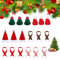 FCSNJH 18-Stück Mützen Zum Basteln, Für Sorgenwürmchen, Weihnachtsmütze, Marshmallow, Zylinder Hut, Weihnachtsmützen, Sorgenwürmchen Zubehör