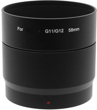 for Canon for PowerShot G10 G11 G12 Filter Adapter Tube Ring 58 mm Metall Ersatz for LA-DC58K Objektivschutz