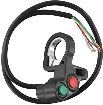 CGEAMDY Lenker Schalter Multifunktions, Motorrad Horn Blinker Ein/Aus, Blinker Druckschalter, Scooter Horn Blinker Ein/Aus-Schalter Lichtschalter, für Meisten Auto