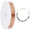 SUNNYCLUE 60M Copper Bead Wires 0.4mm 26 Gauge Copper Wires Copper Jewellery Wire Rose Gold Craft Wire Tarnish Resistant Copper Craft Beading Wire for Jewellery Making Sculpting Wire Wrapping Garden