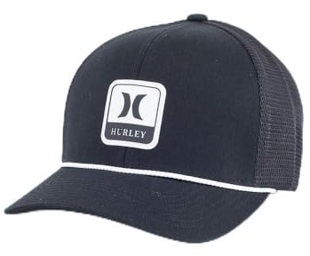 Hurley Herren M Tasman Trucker Verschluss, Schwarz, S-M
