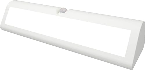 Northpoint LED Batterie Wandleuchte indierekte Beleuchtung batteriebetrieben für Innen und Außen mit Bewegungsmelder weiß Dreieck
