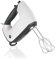 Bosch ErgoMixx MFQ37480 - Sbattitore a 5 livelli, ergonomico, base miscelatore, tritatutto universale, gancio per impastare, frusta, 750 Watt, bianco/grigio