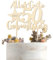 Holz Cake Topper 50. Geburtstag - Alles Gute Tortendeko für Frauen und Männer - 50th Birthday Kuchen Deko