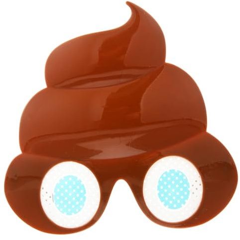 WOFASHPURET Kreative Poop Brille Neuheits Sonnenbrille Verrückte Sonnenbrille Party Brille Hawaiianische Sonnenbrille Lustige Sonnenbrille Damen Erwachsene Sonnenbrille 90Er Jahre