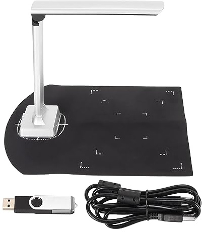 Dokumentenscanner, Automatische Korrektur mit HD-Kamerafotos und Texterkennung für Projektion, Videoaufzeichnung und einfache Bedienung im Büro, Zuhause, für Lehrer und Finanzen