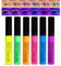 Neon Mascara Set, 6 Farben Bunt Wimperntusche Wasserdicht & Lang anhaltend, Wimperntusche Lange Wimpern Kein Verklumpen, Verlängerung & Volumen Augen-Make-up Buntes für Täglich, Halloween, Hochzeit