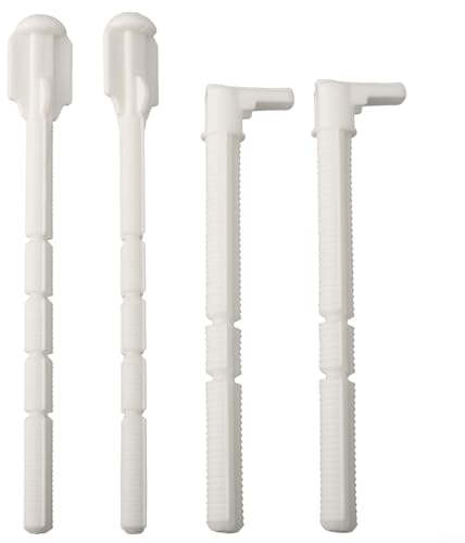 Flush Plate Actuator Plastic Push Rod Set for UP320 241.874.00.1 Toilet Flush Valve Water Tank Replacement Parts Actuation Plate, White