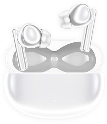 HONOR Choice Auriculares X5 Pro,46DB Auricular Bluetooth sin Filtro,Tri-Mic AI Calidad de Sonido Clara,40 Ore,Auricular Bluetooth 5.3 Con Mic,IP54 Auricular Intra Bluetooth,Weiß