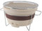 Yakitori Grill, Konro Grill, Tischplatte, Holzkohlegrill, Japanischer Grill, Ton-Holzkohleofen, Ton-Grill-Teezubereitungsherd für Grillen Im Freien, Camping, Reisen, 9,45 X 9,45