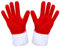 Telooco Weihnachten Handschuhe Kurze Rote Weihnachts Handschuhe Damen Weihnachtsmann Samthandschuhe Rot Weihnachtshandschuhe mit Weiß Fell Manschetten für Weihnachten Cosplay Kostüm