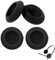 Aiyraa Kopfhörer Ohrpolster für Logitech H390 H340 H330 H600 - Ersatz Schaumstoff, Kopfhörer Ersatzpolster, Earpads Kopfhörer Schaumstoff für Headset Schutz Logitech 960 Zubehör (2 Paare, Schwarz)