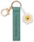Porte-clés Friends Forever Bande en Similicuir 10cm avec Fleur-Vert