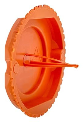 CusoTec Putzdeckel Ø 60mm rot für Unterputz-Gerätedose Unterputzdose Signaldeckel Schalterdose Verteilerdose (25)