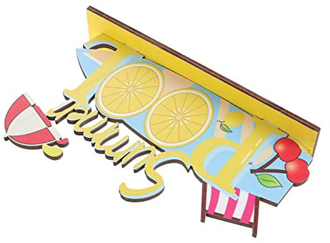 Homoyoyo Holz Deko Aufsteller Sommer Schriftzug – Tropische Tischdeko Für Wohnzimmer - Schlafzimmer Und Luau Party – Perfekt Für Kreative Sommerdekorationen Und