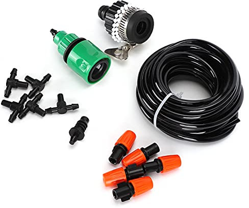 Aoveew Automatisches Bewässerungssystem Hochwertiges Gartenwässerungsset für Pflanzen und Blumen, 5m -Schlauch, DIY -Bewässerungsset für Balkon, Gewächshaus und mehr