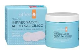 Imprägnierte Salicylsäure Oil Free reinigende und seboregulierende Scheiben für fettige Haut und Akne, 50 Stück