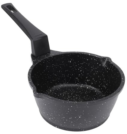 Non -Stick -Bratpfanne, Deep Design Maifan Stone Mini Fry Pan Aluminiumlegierung mit Plastikgriff, Verwendung Am Herd, Grill oder Zur Babynahrung, Geeignet Zum Heizen von Milch