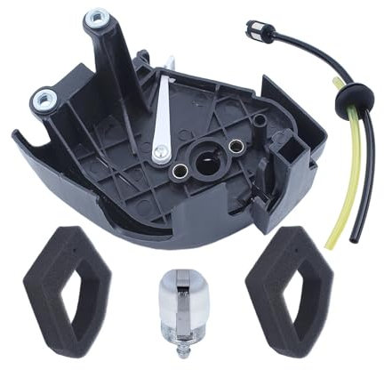 MFzKAw Kit de Filtro de Aire, Carcasa, Base, Filtro de línea de Combustible for Motor de Gasolina GX35 GX35NT de 35 CC, desbrozadora y Recortadora.