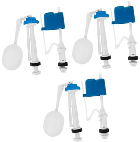 Tofficu 6pcs Inlet Valve Silent Fill Valve Kit Easy Installation for Toilet Cistern