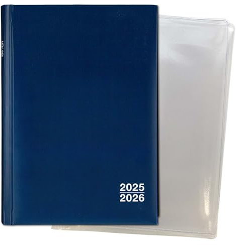 Set: F&L Organisations- und Planungsbuch für Lehrer/innen 2025/2026, DIN A5, blau, mit Schutzhülle