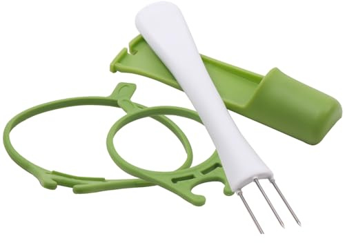 Pickle Jar Fork - Pickle Grabber Tool, Long Handle Utensil | 6.69x1.18 inch Stainless Steel Olive Fork Picker, Food Grabber Stick, Kitchen Tools for Jars, Party Tableware - Pickles Bowl Use