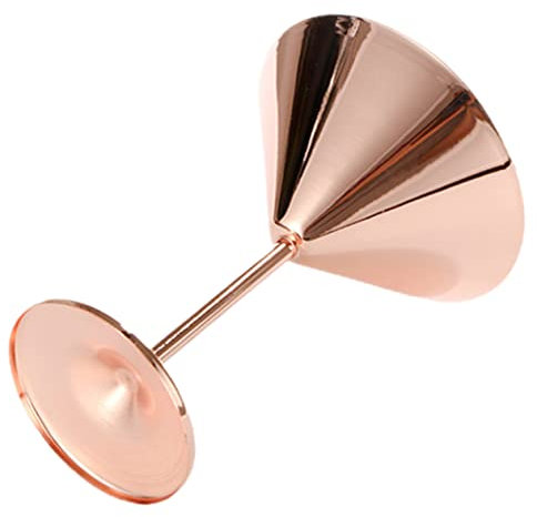 GLEAVI Stainless Steel Goblet Cup Stainless Steel Martini and Cocktail for Parties and Lightweight Wine Drinking Goblet for Themed Celebrations and