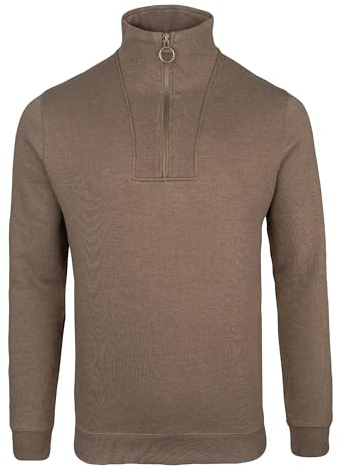 JACK PYKE Men’s Half Zip Sweatshirt – Outdoor Countryside Jumper with High Collar & Metal Zip Ring & Ribbed Cuffs – Ideal for Mild Cool Weather, Countryside and Casual Walks