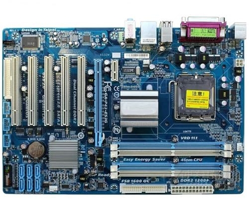 Schede madri Fit For GIGABYTE GA-P43-ES3G Scheda madre desktop P43 Socket LGA 775 for Core 2 Pentium D DDR2 16G ATX