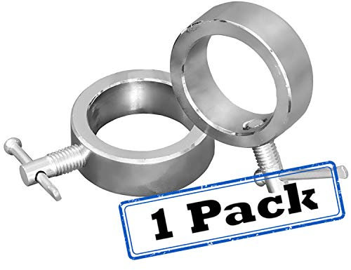 BodyRip 2 Olympic Screw Clamp Collars Pair Dumbbell Barbell Round Collar Chrome