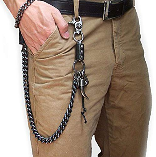 Uooom Schlüsselanhängerkette, für Punk-, Hip-Hop-Hose, PK6001