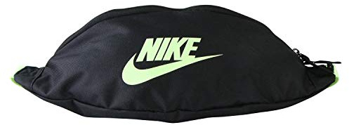Nike Heritage Gürteltasche, Unisex-Erwachsene, Tasche, Heritage Hip Pack, Black/Black/Barely Volt, Misc
