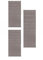 andiamo Webteppich moderner stilvoller Kurzflor Teppich robust und pflegeleicht aus 100% Polypropylen geeignet für Fußbodenheizung und Saugroboter 3-teiliges Set Einfarbig Beige