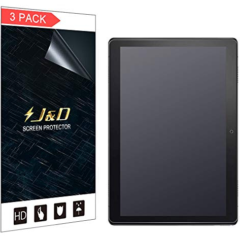 J&D Compatible para Lenovo Smart Tab M10 10.1 Protector de Pantalla, 3 Paquetes [Anti Reflejante] [NO Cobertura Completa] Prima Película Mate Protector de Pantalla para Lenovo Smart Tab M10 10.1 Inch